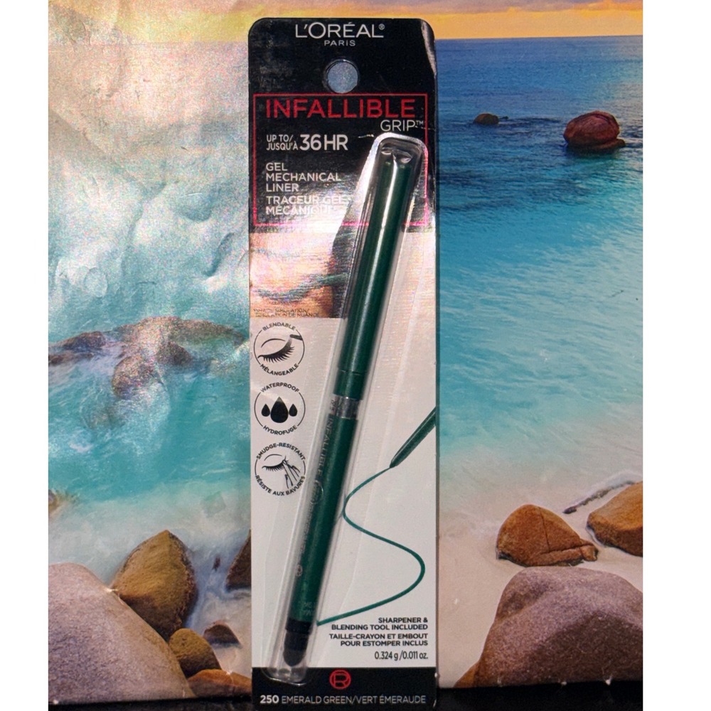 L'Oreal Infallible Grip 36HR Gel Mechanical Liner 250 Emerald Green Eyeliner
